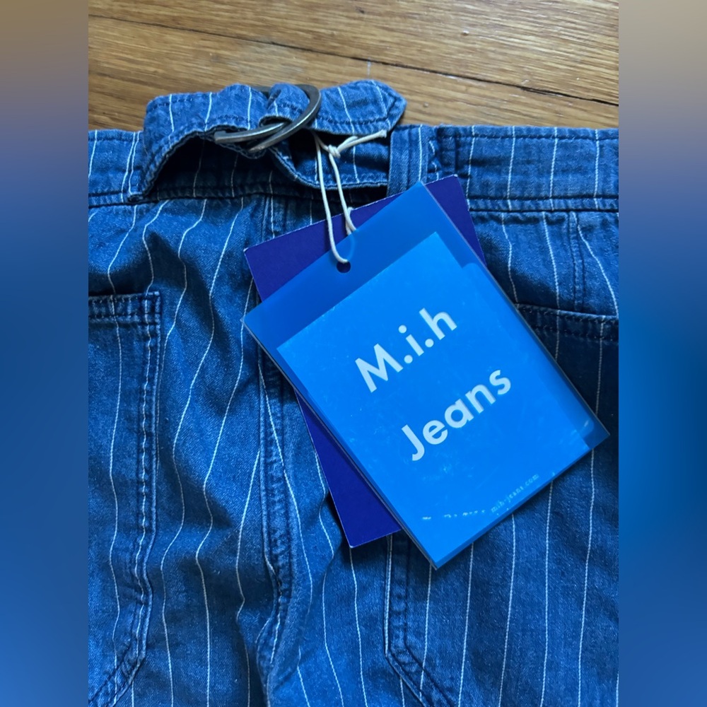 NWT Anthropologie M.i.h. Lightweight Denim Paradise Striped Jeans - Picture 6 of 7